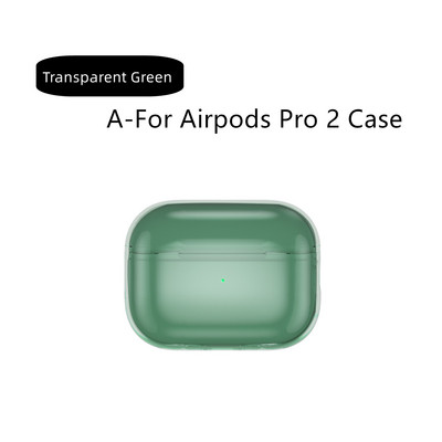 Prozirna futrola za Airpods Pro 2 mekana TPU futrola otporna na udarce dizajnirana za Airpods Pro 2 2022 slušalice Prozirna zaštitna futrola