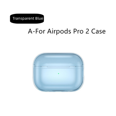 Prozirna futrola za Airpods Pro 2 mekana TPU futrola otporna na udarce dizajnirana za Airpods Pro 2 2022 slušalice Prozirna zaštitna futrola