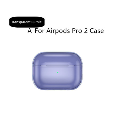 Prozirna futrola za Airpods Pro 2 mekana TPU futrola otporna na udarce dizajnirana za Airpods Pro 2 2022 slušalice Prozirna zaštitna futrola