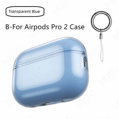 Prozirna futrola za Airpods Pro 2 mekana TPU futrola otporna na udarce dizajnirana za Airpods Pro 2 2022 slušalice Prozirna zaštitna futrola