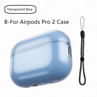 Prozirna futrola za Airpods Pro 2 mekana TPU futrola otporna na udarce dizajnirana za Airpods Pro 2 2022 slušalice Prozirna zaštitna futrola