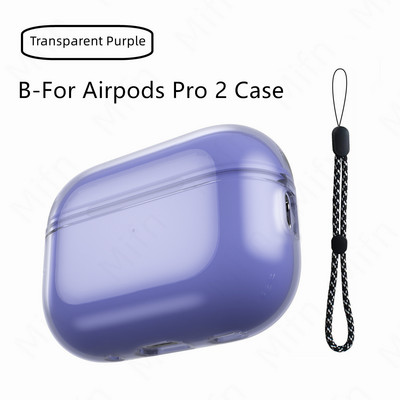 Prozirna futrola za Airpods Pro 2 mekana TPU futrola otporna na udarce dizajnirana za Airpods Pro 2 2022 slušalice Prozirna zaštitna futrola
