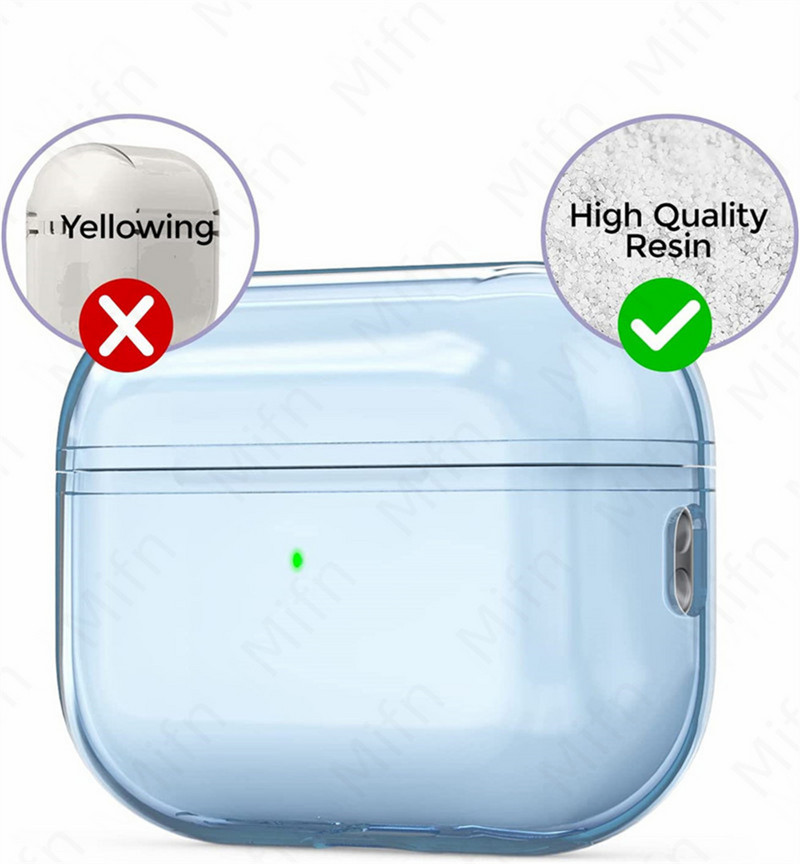 Prozirna futrola za Airpods Pro 2 mekana TPU futrola otporna na udarce dizajnirana za Airpods Pro 2 2022 slušalice Prozirna zaštitna futrola