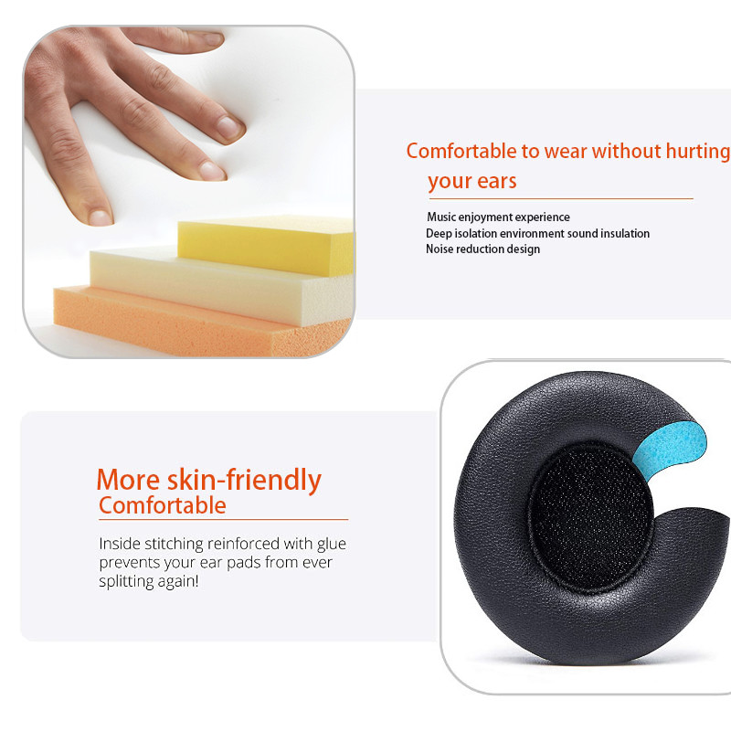 KUTOU fülpárnák Beat Solo 2 Solo2 fülpárna Solo 3 Solo3 fejhallgató fülpárnák fülkagyló cserealkatrészek fejhallgató habpárna