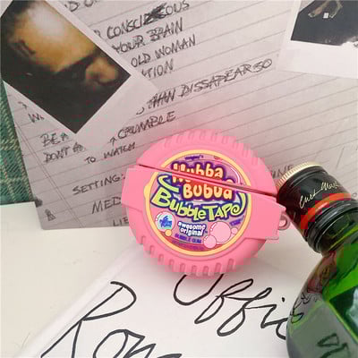 3D drăguț Skittles Bubble Gum Plum Flower Băutură pentru Airpods 3 2 Pro Husă pentru căști Cutie de încărcare Moale Wireless Bluetooth Protect Cover