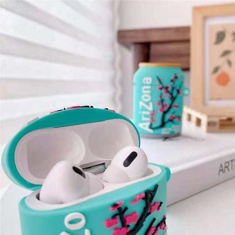 3D drăguț Skittles Bubble Gum Plum Flower Băutură pentru Airpods 3 2 Pro Husă pentru căști Cutie de încărcare Moale Wireless Bluetooth Protect Cover