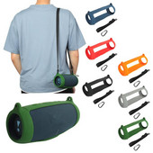 Jauns Bluetooths skaļruņa korpuss, mīksts silikona vāks ar siksnas karabīni JBL Charge 5 bezvadu Bluetooth skaļruņu somiņai