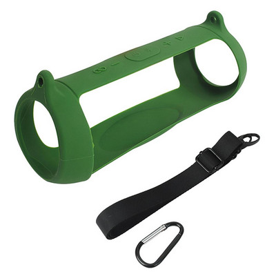 Jauns Bluetooths skaļruņa korpuss, mīksts silikona vāks ar siksnas karabīni JBL Charge 5 bezvadu Bluetooth skaļruņu somiņai