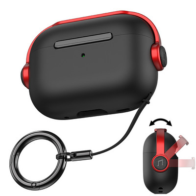 Védőburkolat Airpods pro 2-hez 2. tok Soft Apple AirPods 3 2 tokhoz Tartozékok Fülhallgató fedél kulcstartó kialakítással