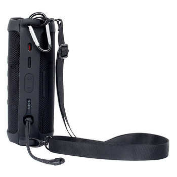 Θήκη σιλικόνης συμβατή με Bluetooth για ηχείο JBL Flip6 Φορητή ηχητική μαλακή προστατευτική τσάντα με καραμπίνερ ώμου