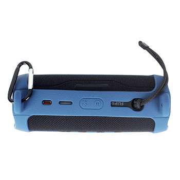 Θήκη σιλικόνης συμβατή με Bluetooth για ηχείο JBL Flip6 Φορητή ηχητική μαλακή προστατευτική τσάντα με καραμπίνερ ώμου