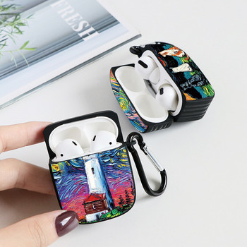 Моден силиконов калъф с маслени бои за Apple Air Pods 1 2 Безжични слушалки Меки аксесоари за чанта Airpod Pro
