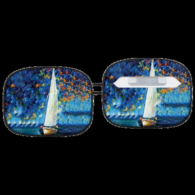 Planinska uljana slika Modna silikonska futrola s uzorkom za Apple Air Pods 1 2 Bežične slušalice Meki dodaci za Airpod Pro torbicu