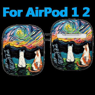 Planinska uljana slika Modna silikonska futrola s uzorkom za Apple Air Pods 1 2 Bežične slušalice Meki dodaci za Airpod Pro torbicu