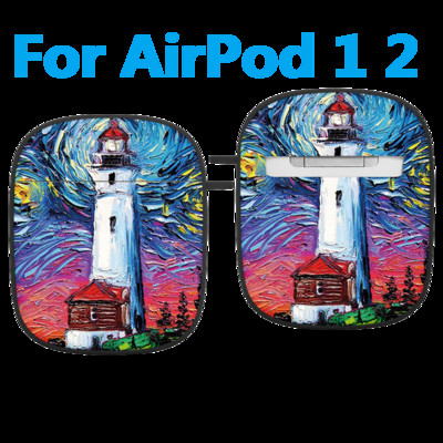 Planinska uljana slika Modna silikonska futrola s uzorkom za Apple Air Pods 1 2 Bežične slušalice Meki dodaci za Airpod Pro torbicu