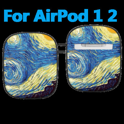 Planinska uljana slika Modna silikonska futrola s uzorkom za Apple Air Pods 1 2 Bežične slušalice Meki dodaci za Airpod Pro torbicu