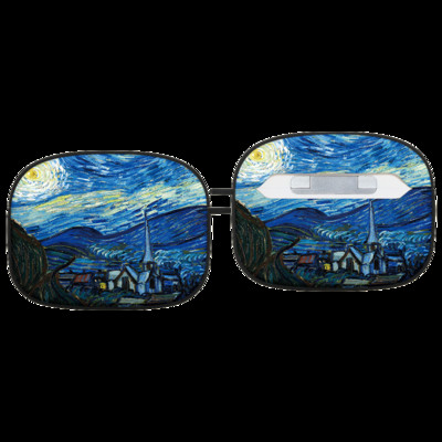 Planinska uljana slika Modna silikonska futrola s uzorkom za Apple Air Pods 1 2 Bežične slušalice Meki dodaci za Airpod Pro torbicu