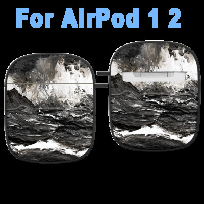 Planinska uljana slika Modna silikonska futrola s uzorkom za Apple Air Pods 1 2 Bežične slušalice Meki dodaci za Airpod Pro torbicu