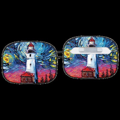 Planinska uljana slika Modna silikonska futrola s uzorkom za Apple Air Pods 1 2 Bežične slušalice Meki dodaci za Airpod Pro torbicu