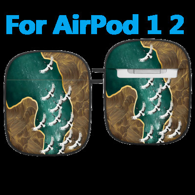 Planinska uljana slika Modna silikonska futrola s uzorkom za Apple Air Pods 1 2 Bežične slušalice Meki dodaci za Airpod Pro torbicu