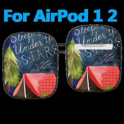 Planinska uljana slika Modna silikonska futrola s uzorkom za Apple Air Pods 1 2 Bežične slušalice Meki dodaci za Airpod Pro torbicu