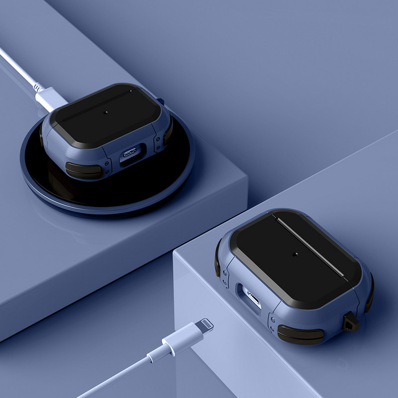 Borító Airpods tokhoz Szilikon leesésgátló fedél Apple AirPods pro2 tokhoz Tartozékok Vezeték nélküli fülhallgató 3 kulcstartóval