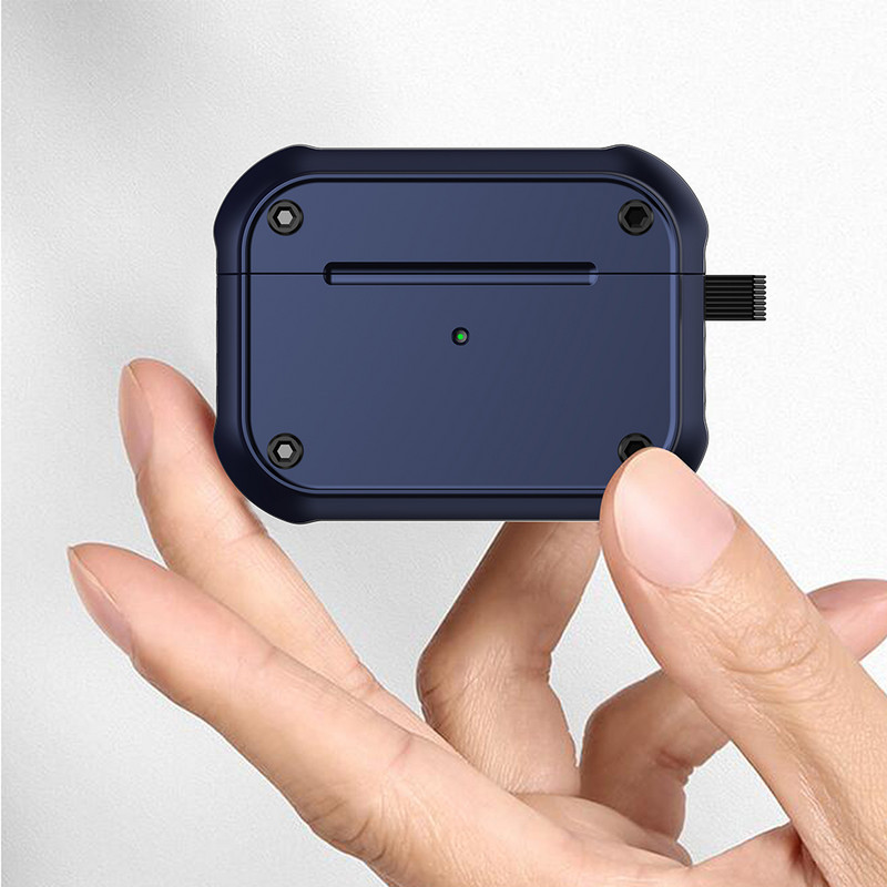 Borító Airpods tokhoz Szilikon leesésgátló fedél Apple AirPods pro2 tokhoz Tartozékok Vezeték nélküli fülhallgató 3 kulcstartóval