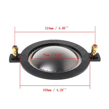 ΚΑΜΙΑ 34,5 38 44,5 51,5 72 74 Core Tweeter Voice Coil Membrane Film Titanium Treble Speaker εξαρτήματα επισκευής ανταλλακτικά DIY