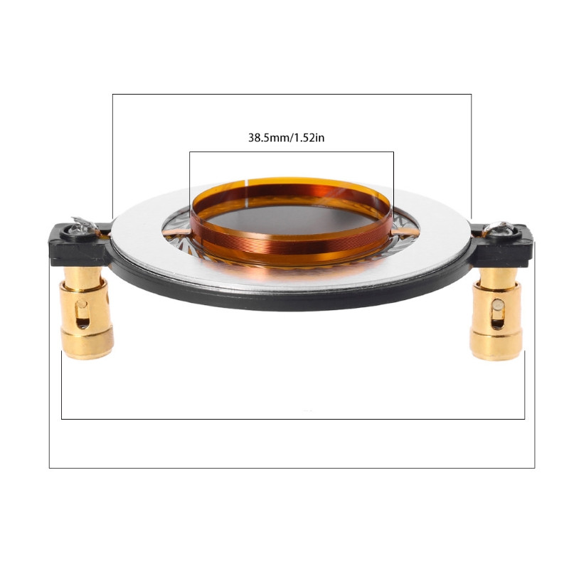 NINCS 34,5 38 44,5 51,5 72 74 Magas magassugárzó Voice Coil membrán Titán film Magas hangszóró Javítási kiegészítők barkács alkatrészek