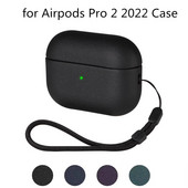 Airpods pro 2 põlvkonna luksuslik PU-nahast pro2 airpods 2022 kõrvaklappide ümbris koos landyardiga Airpod pro 2. ümbrisele