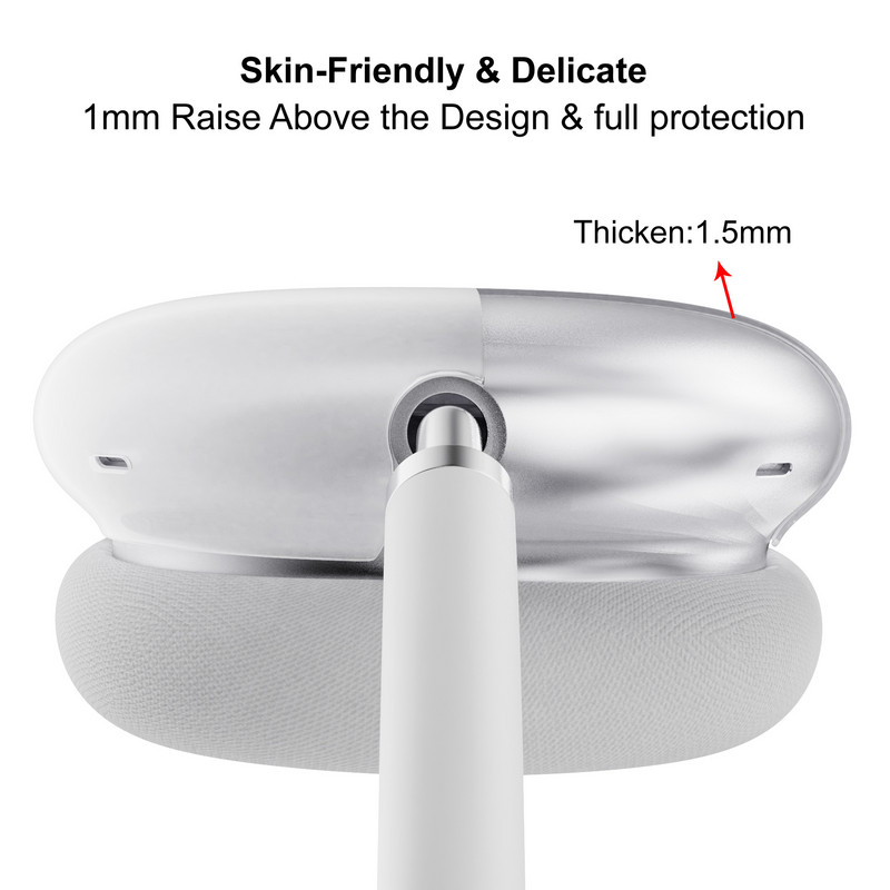Za Air Pods Max Prozirna torbica Zaštitna navlaka Slušalice Poklopac protiv ogrebotina Za AirPods slušalice Transparent Protect Shell