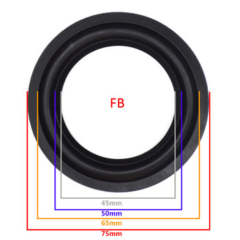 3 ιντσών ηχείο Rubber Surround Edge Woofer Repairing Folding Edge Subwoofer Ring DIY Repair Accessories Speaker Suspension