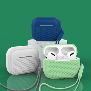 За Airpods Pro 2 Силиконов калъф с ремък с кръгла дупка за слушалки Капак за слушалки за Apple Airpod Pro 2nd Pro2 Case Funda