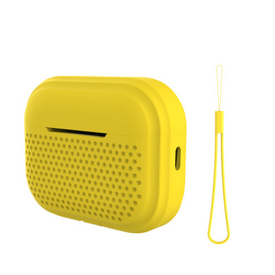 Husă din silicon pentru Airpods Pro 2, cu șnur, husă rotundă pentru căști, capac pentru căști pentru Apple Airpod Pro 2nd Pro2.