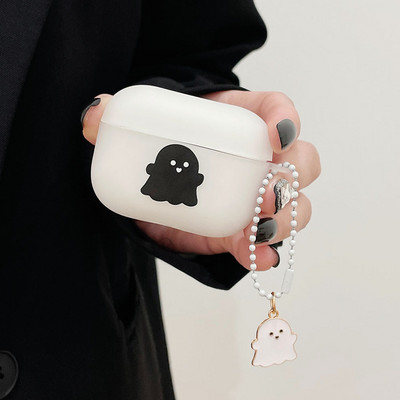 Husă de protecție mată pentru iubitorii de pisici de desene animate pentru AirPods 1/2/3 Husă moale TPU drăguță pentru AirPods Pro 2 Husă pentru căști Bluetooth Breloc