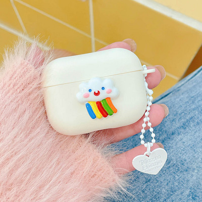 Husă de protecție mată pentru iubitorii de pisici de desene animate pentru AirPods 1/2/3 Husă moale TPU drăguță pentru AirPods Pro 2 Husă pentru căști Bluetooth Breloc