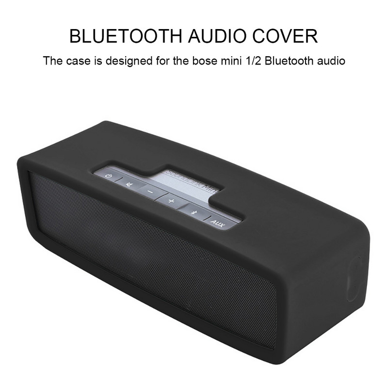 NBDTT8 pretnokrišanas Bluetooth skaļruņu korpuss Pārnēsājamie audio skaļruņi Silikona korpuss Bose Mini 1/2 Soundlink korpusam bezvadu skaļrunim