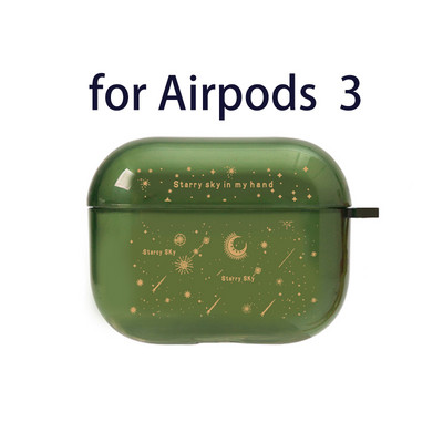 Husă pentru căști drăguță Space Planet pentru Airpods Pro Star Moon Starry Sky Husă moale de lux TPU pentru Airpods Air Pods 2 Huse pentru căști