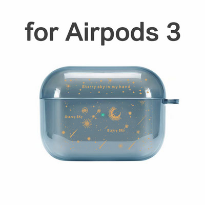 Husă pentru căști drăguță Space Planet pentru Airpods Pro Star Moon Starry Sky Husă moale de lux TPU pentru Airpods Air Pods 2 Huse pentru căști