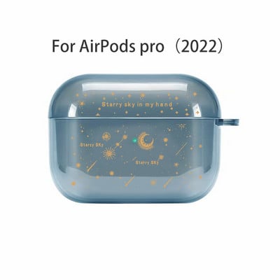 Husă pentru căști drăguță Space Planet pentru Airpods Pro Star Moon Starry Sky Husă moale de lux TPU pentru Airpods Air Pods 2 Huse pentru căști