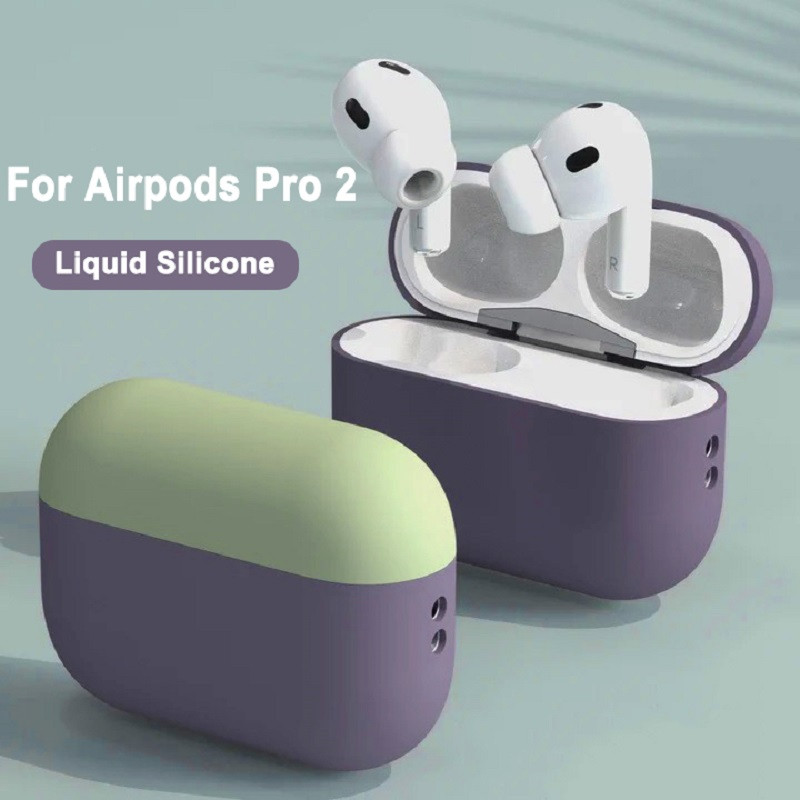 Originaalne vedel silikoonümbris Airpods Pro 2 juhtmevaba Bluetooth-kõrvaklappide kaitseümbris Apple AirPods Pro 2 kaane jaoks