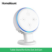HomeMount Stolni postolje Držač Stolni stalak za Alexa Echo Dot 3. generacija pametnih zvučnika Dodatna oprema Nosač koji štedi prostor