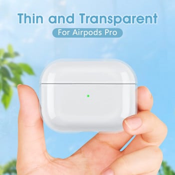 Прозрачен калъф за слушалки за Airpods Pro 2 Generation 2022 Калъфи Твърд компютър Прозрачен капак за слушалки за Airpods 3 2 1 Чанти за зареждане