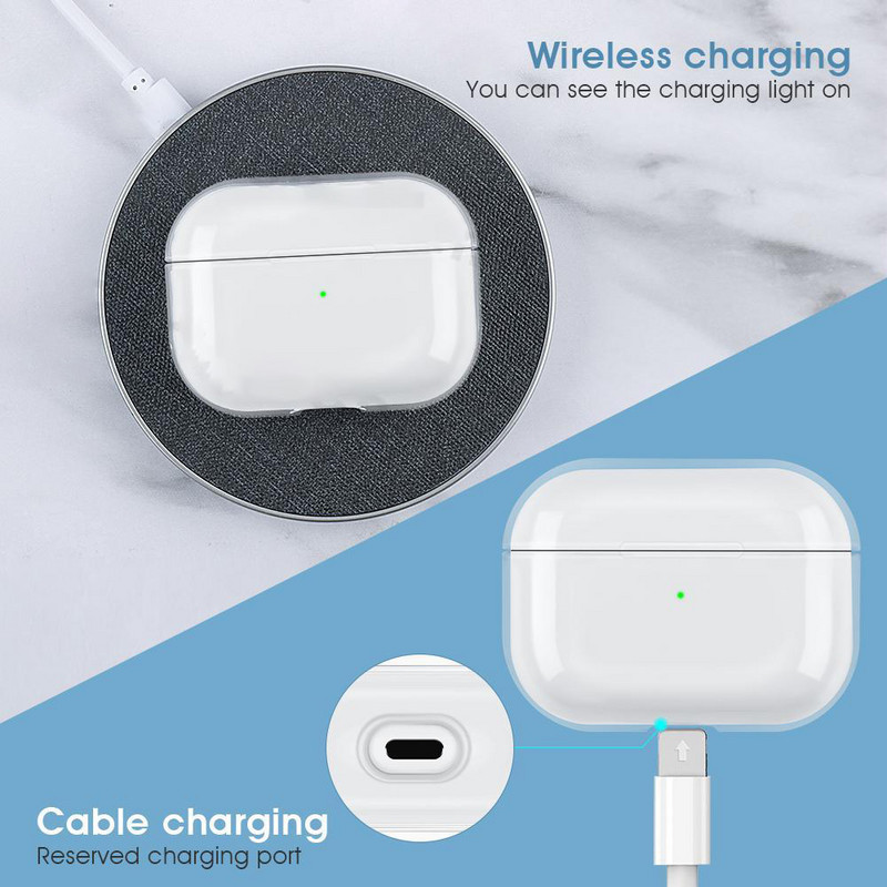 Prozirna torbica za slušalice za Airpods Pro 2 Generation 2022 Kućišta Tvrda PC prozirna maska za slušalice za Airpods 3 2 1 torbe za punjenje