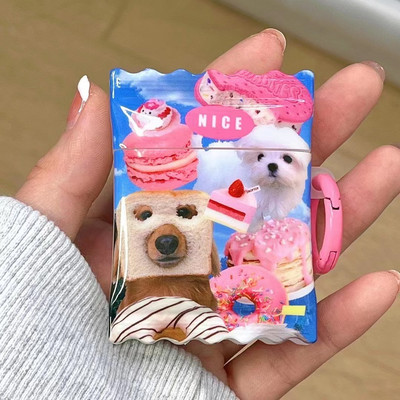 Cartoon animal câine urs pandantiv ondulat silicon moale ins wireless bluetooth căști husă pentru Apple airpod pro 2 2nd 1 3 husă