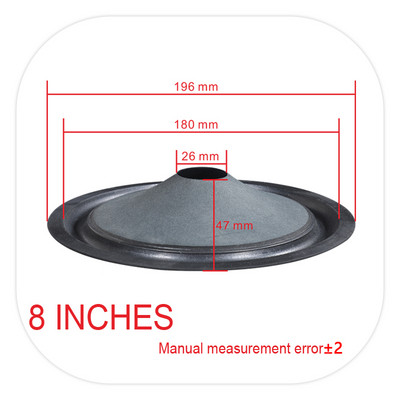 DIYLIVE Hangszóró papír medence kúp medence dob papír gumi oldalsó hab oldalsó présmedence 3 hüvelyk 4 hüvelyk 5 hüvelyk 6,5 hüvelyk 8 hüvelyk