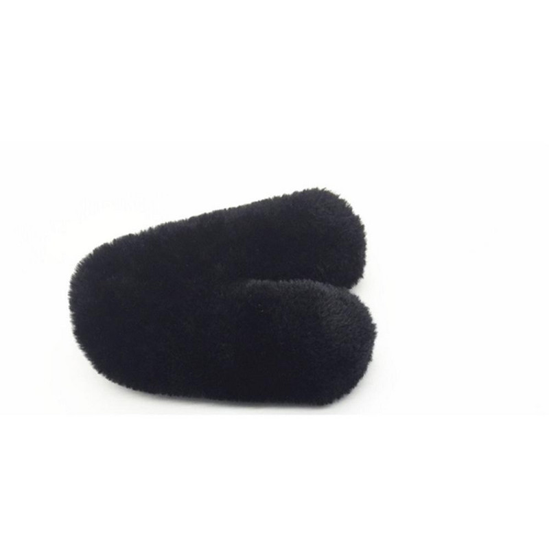 Deat cat Protector de parbriz din blana artificiala pentru exterior pentru parbriz Sennheiser MKE440