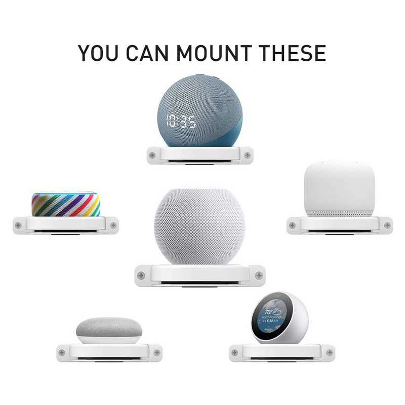 Apple Homepod Mini audiotartozékokhoz Falra szerelhető állvány Akasztó Mini intelligens hangszóró kimeneti tartó Helytakarékos konzol Fal