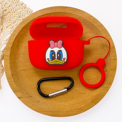 Cartoon Marvel ausinių dėklas, skirtas JBL T230NC/T130NC TWS silikoninėms belaidėms „Blutooth“ ausinėms, apsauginis įkrovimo dangtelis su kabliuku