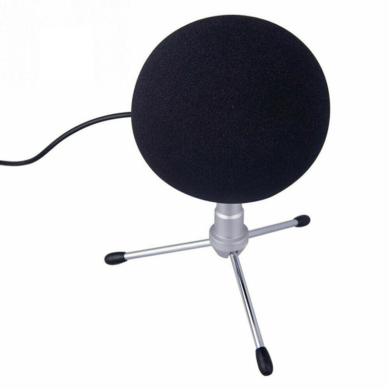 Echipament de studio de muzică pentru pisică moartă, parbriz din blană artificială în aer liber, capac microfon condensator, parbriz pentru bulgăre de zăpadă albastră